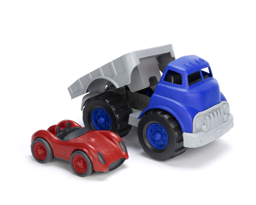 Green Toys Flatbed Truck & Race Car